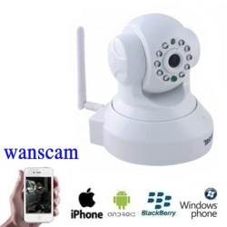 IP Camera WIFI PAN Tilt Babyfoon & Opname Wit